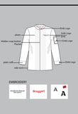CUSTOMIZED CHEF JACKET DESIGN B WHITE