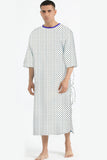 UNISEX DIAMOND YELLOW/BLUE PRINTED PATIENT GOWN STYLE BORAS