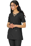 PROFESSIONAL FEMALE CRISS CROSS NECK MAID SUIT