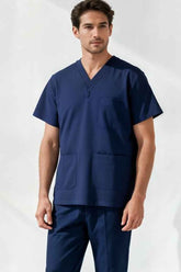 UNISEX BRITISH SCRUB TOP / V-NECK MEDICAL SCRUB TOP