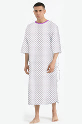 UNISEX STAR PINK PRINTED PATIENT GOWN STYLE BORAS