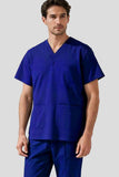 UNISEX BRITISH SCRUB TOP / V-NECK MEDICAL SCRUB TOP