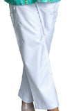 PROFESSIONAL UNISEX BASIC WHITE SCRUB TROUSER