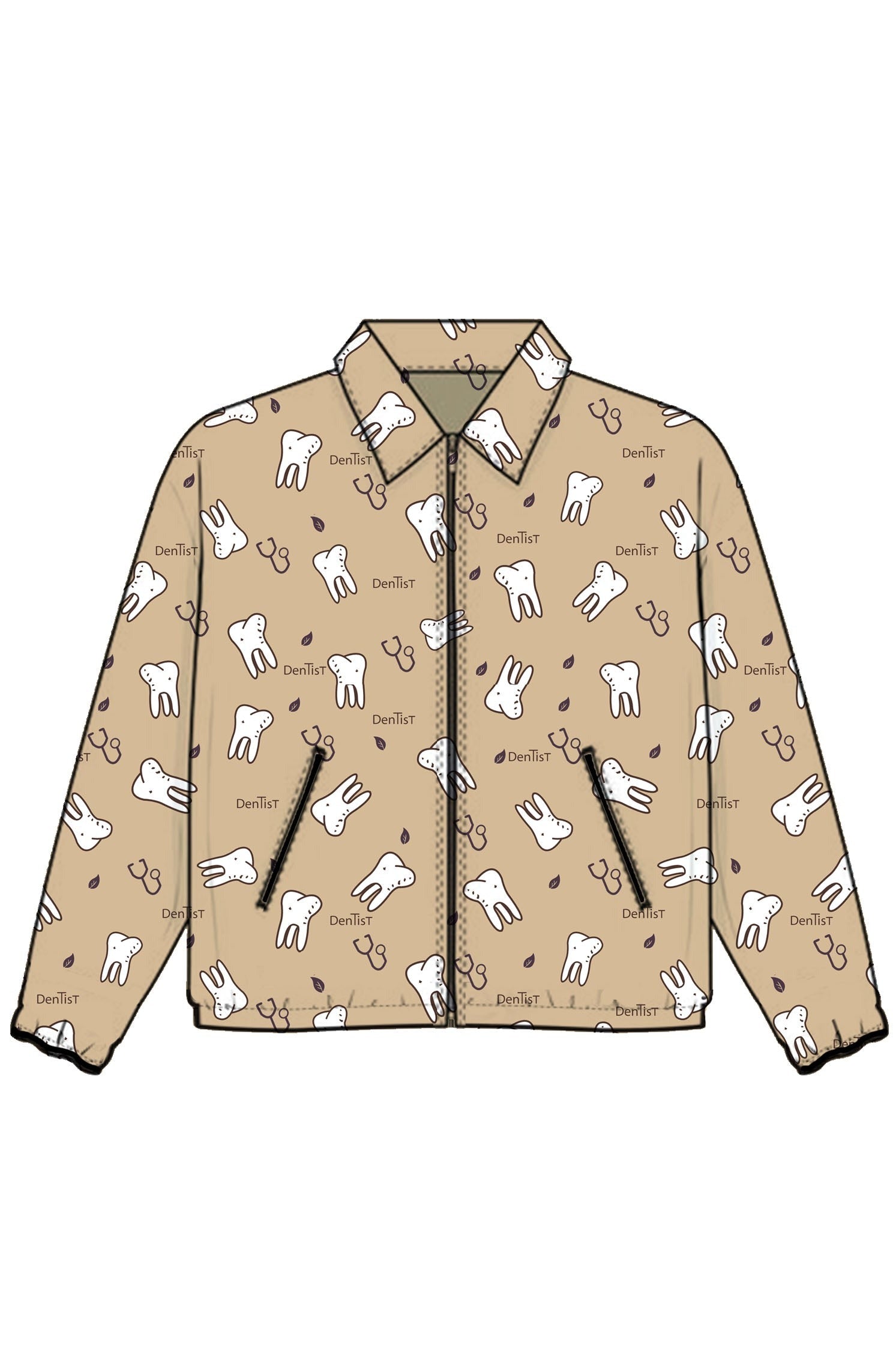 PROFESSIONAL PRINTED WARM UP JACKET / STYLEMED WARM UP JACKET