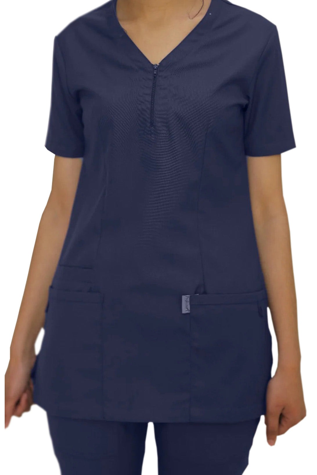 PROFESSIONAL FEMALE ZIPPER OSLO SCRUB SUIT / V-NECK MEDICAL SCRUB SUIT (MADE IN UAE)