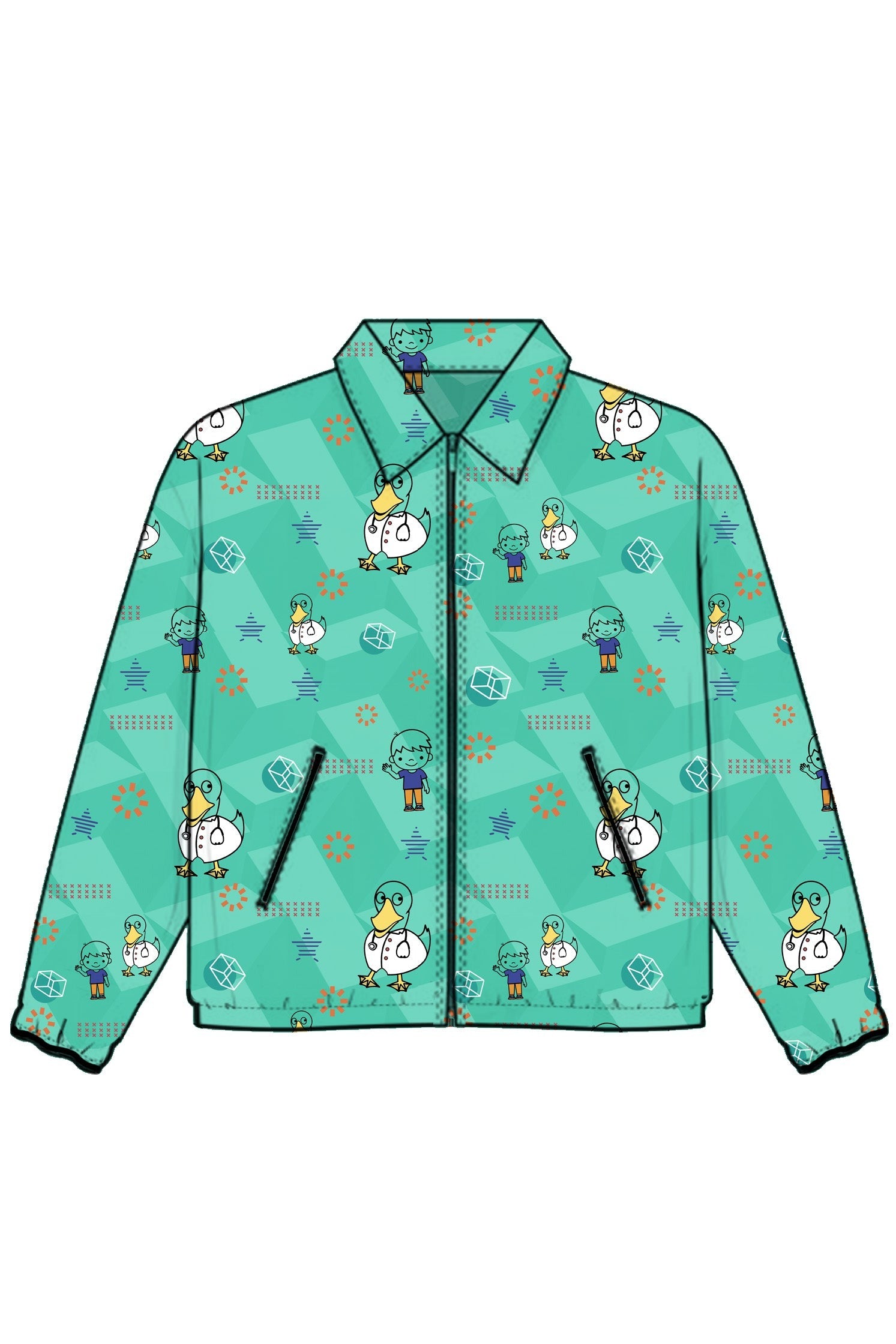 PROFESSIONAL PRINTED WARM UP JACKET / STYLEMED WARM UP JACKET