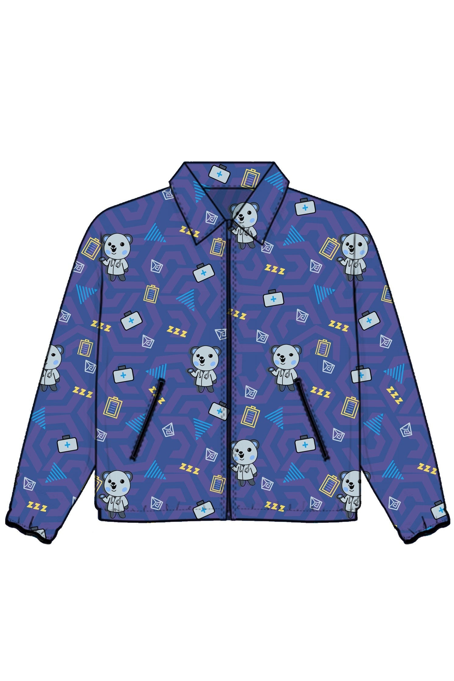 PROFESSIONAL PRINTED WARM UP JACKET / STYLEMED WARM UP JACKET