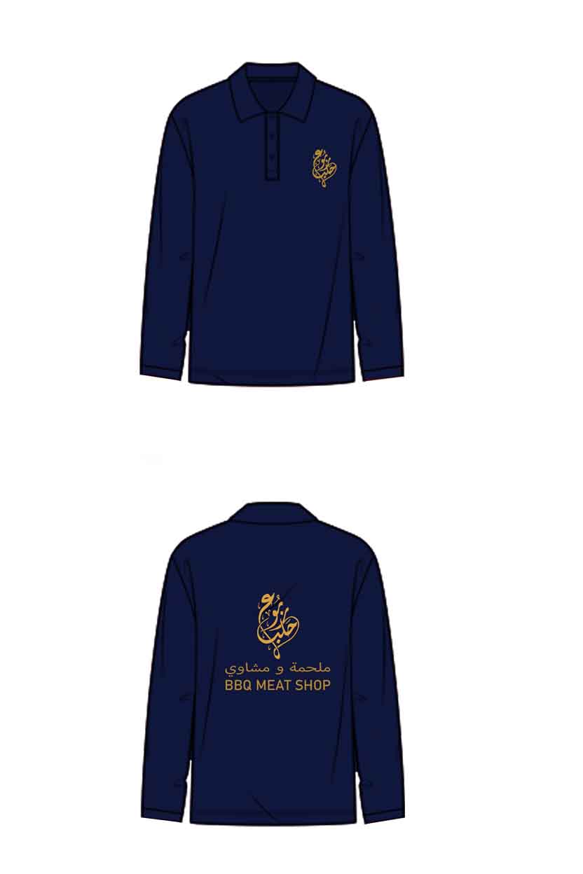 POLO SHIRT NAVY BLUE FULL SLEEVE