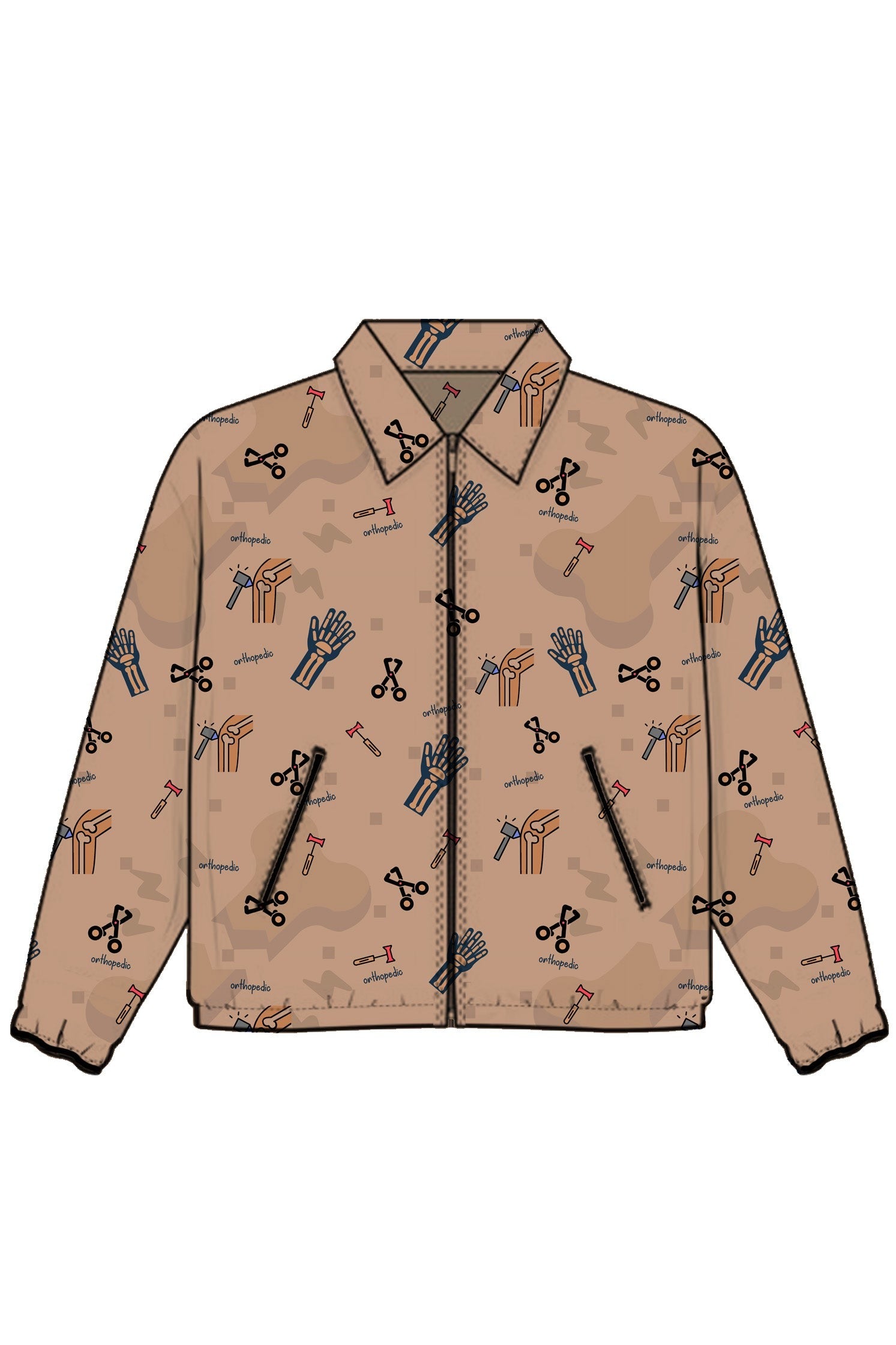 PROFESSIONAL PRINTED WARM UP JACKET / STYLEMED WARM UP JACKET