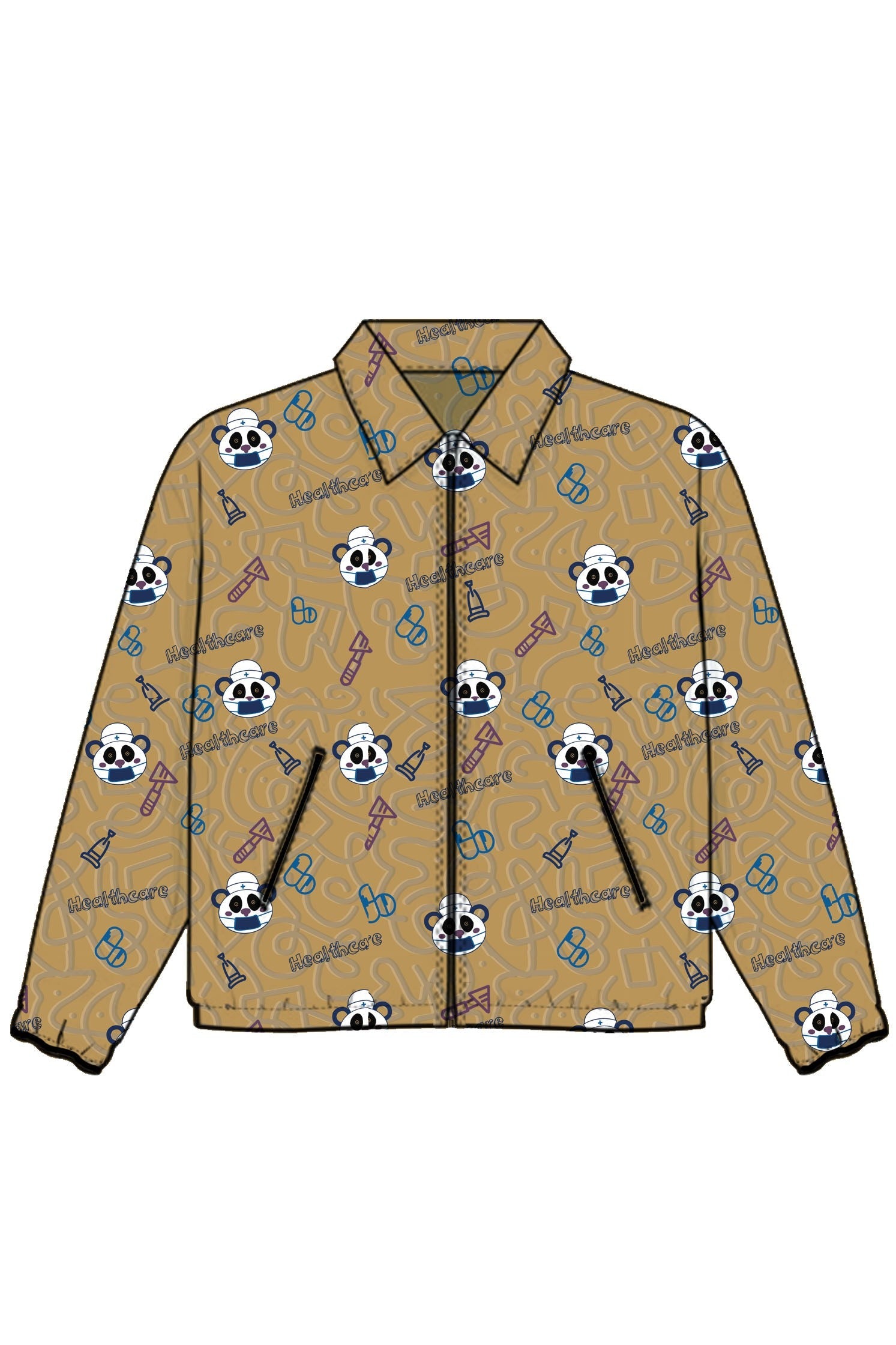 PROFESSIONAL PRINTED WARM UP JACKET / STYLEMED WARM UP JACKET