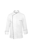 CUSTOMIZED CHEF JACKET  DESIGN 1 WITH BLACK PIPING