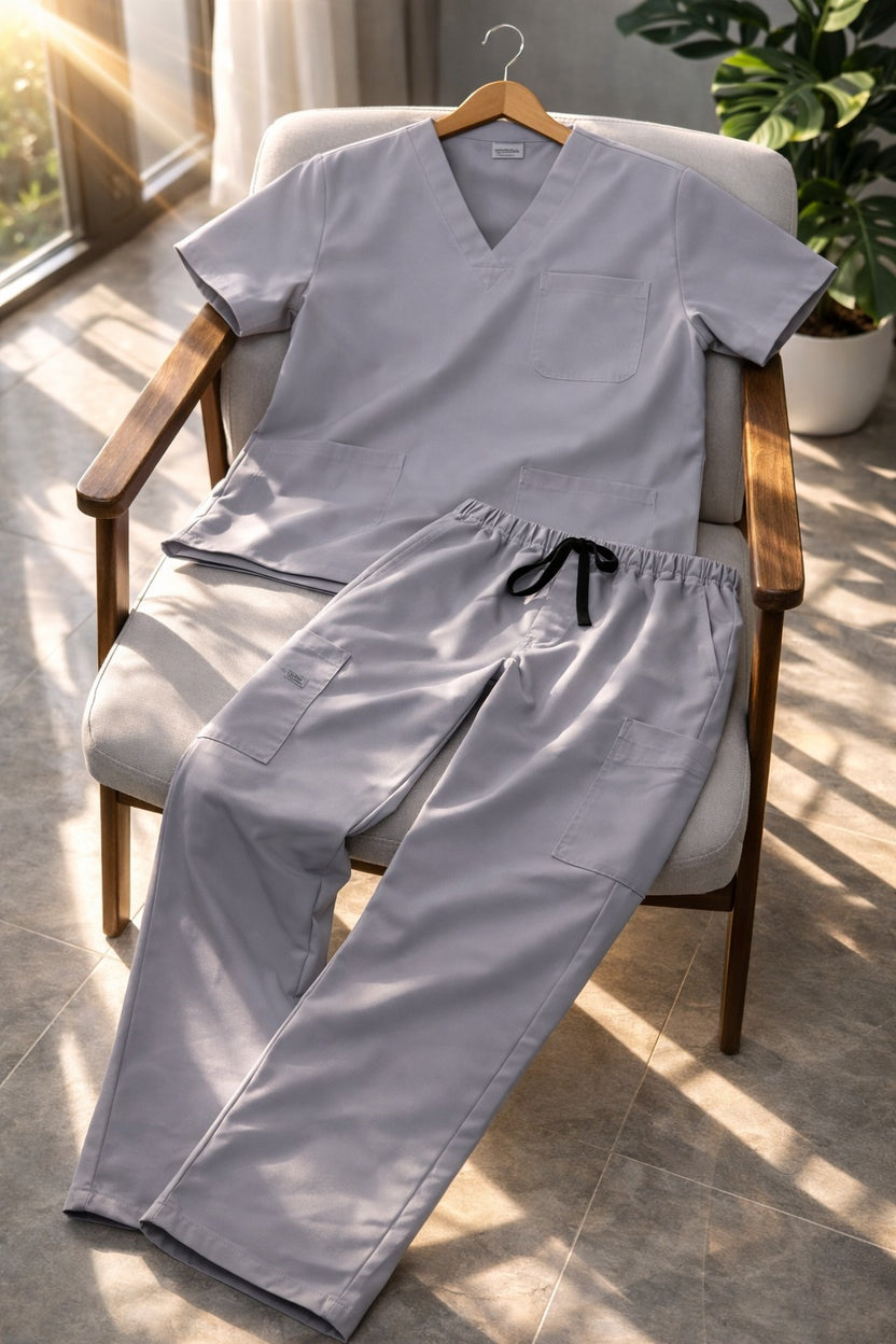 PROFESSIONAL UNISEX MILANO SCRUB SUIT / FUNCTIONAL V-NECKLINE MILANO SCRUB SUIT