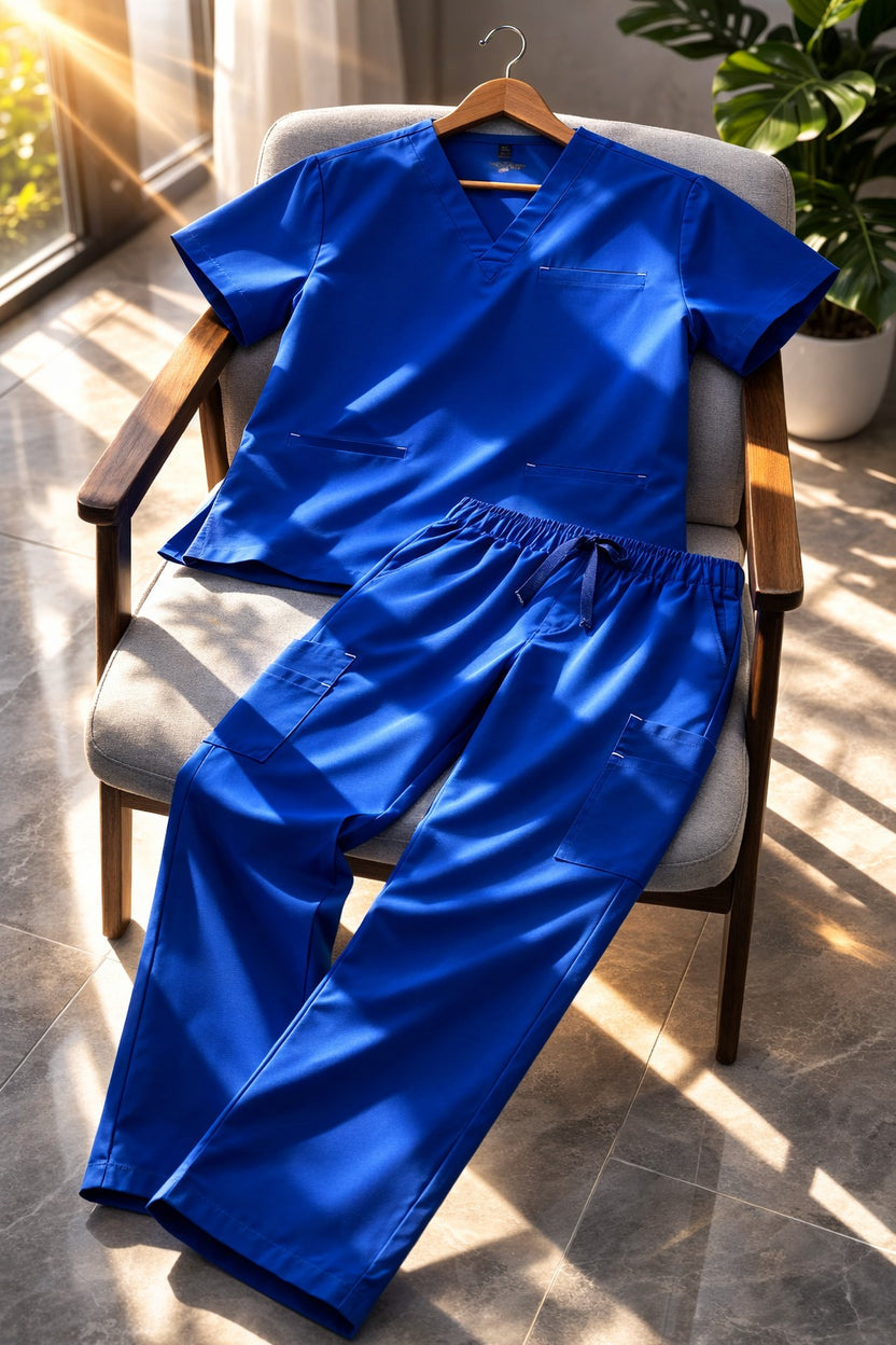 PROFESSIONAL UNISEX MILANO SCRUB SUIT / FUNCTIONAL V-NECKLINE MILANO SCRUB SUIT