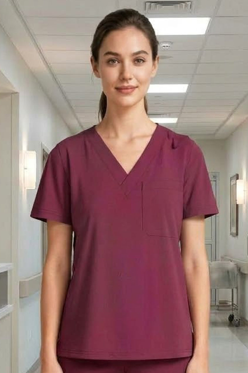 PROFESSIOANL UNISEX ALEXANDRA SCRUB TOP/ SOFTCARE MEDICAL ALEXANDRA SCRUB TOP