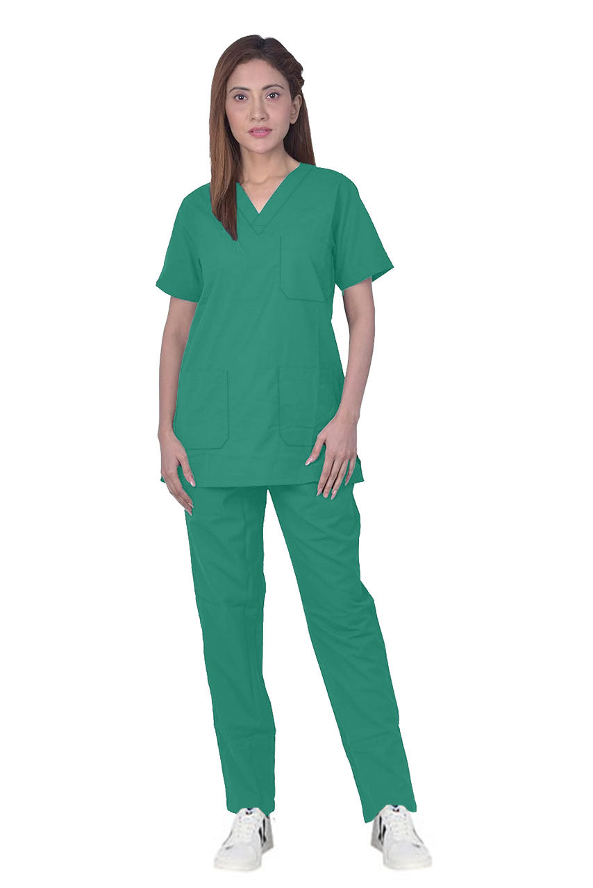 UNISEX BRITISH SCRUB SUIT / V-NECK MEDICAL SCRUB SUIT