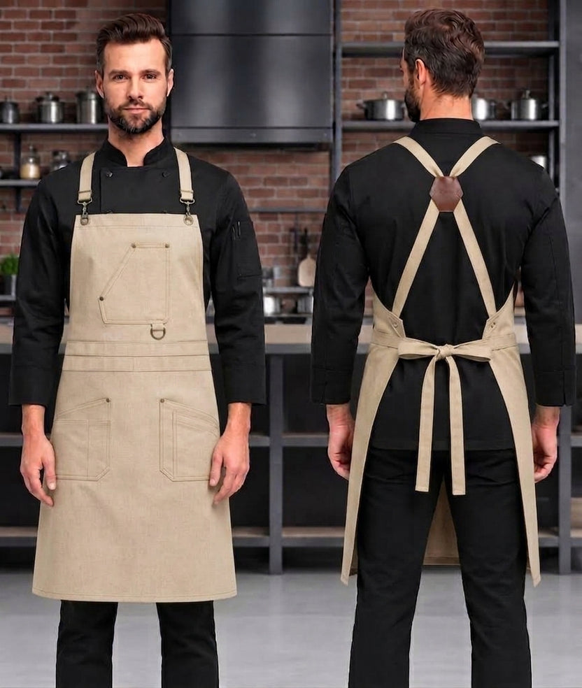 VIANNA CROSS BACK APRON