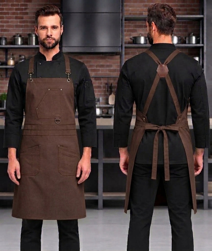 VIANNA CROSS BACK APRON