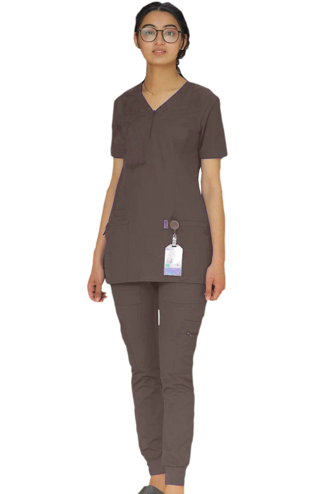 PROFESSIONAL FEMALE ZIPPER MAID SUIT