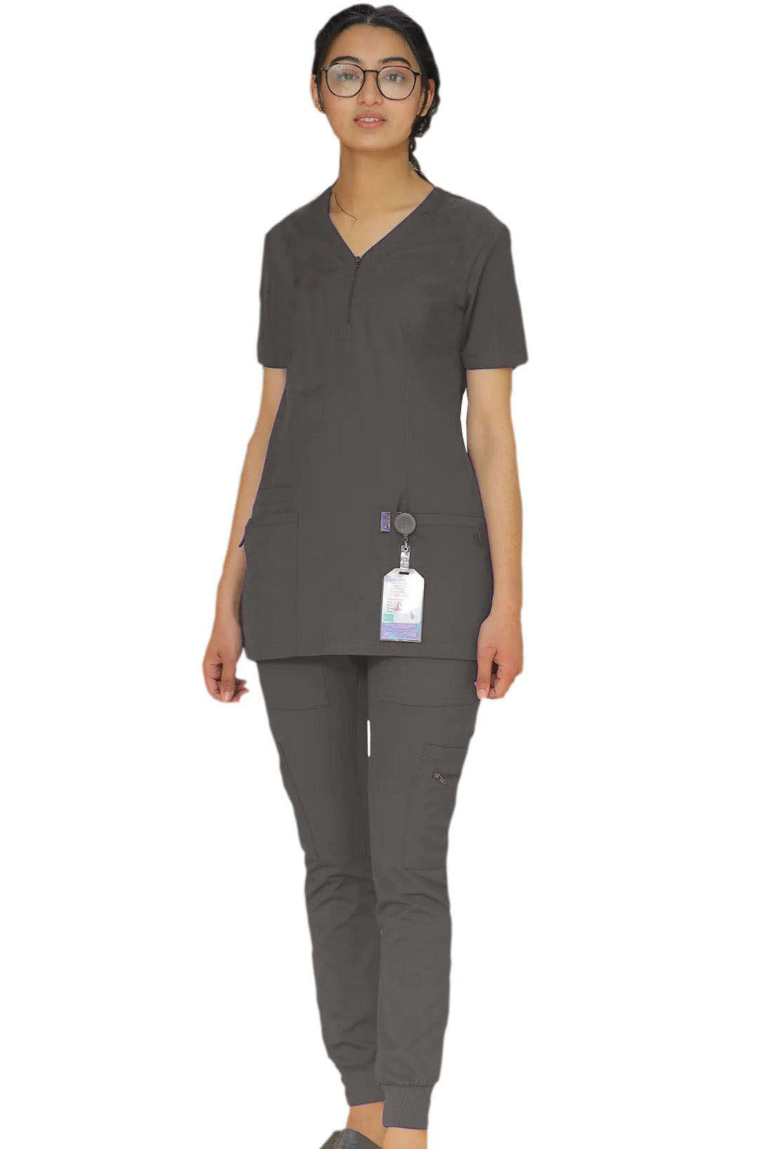 PROFESSIONAL FEMALE ZIPPER MAID SUIT