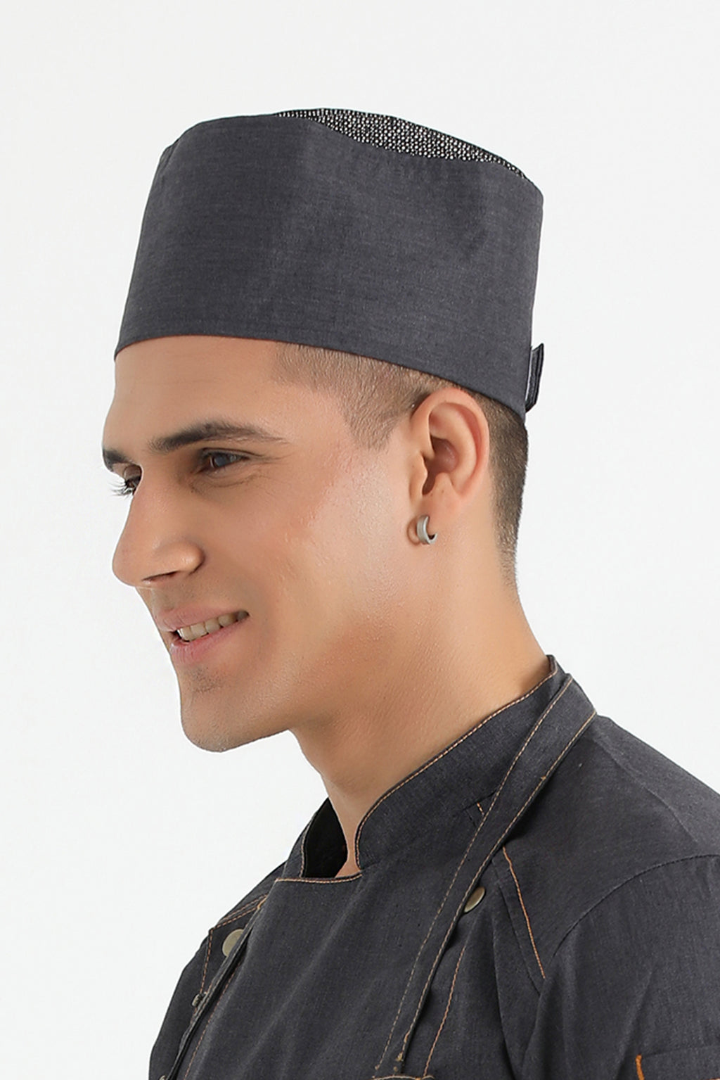 PROFESSIONAL UNISEX BRISTLE CHEF CAP