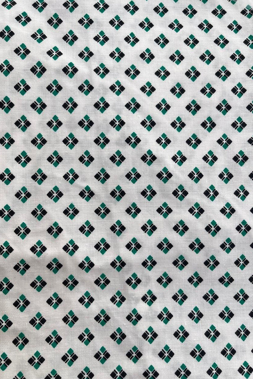 UNISEX DIAMOND BLUE/GREEN PRINTED PATIENT GOWN STYLE BORAS