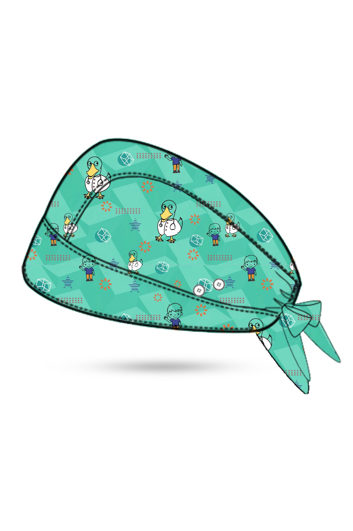 PROFESSIONAL UNISEX PRINTED SCRUB CAP / PLAYFUL PRINTS SCRUB CAP