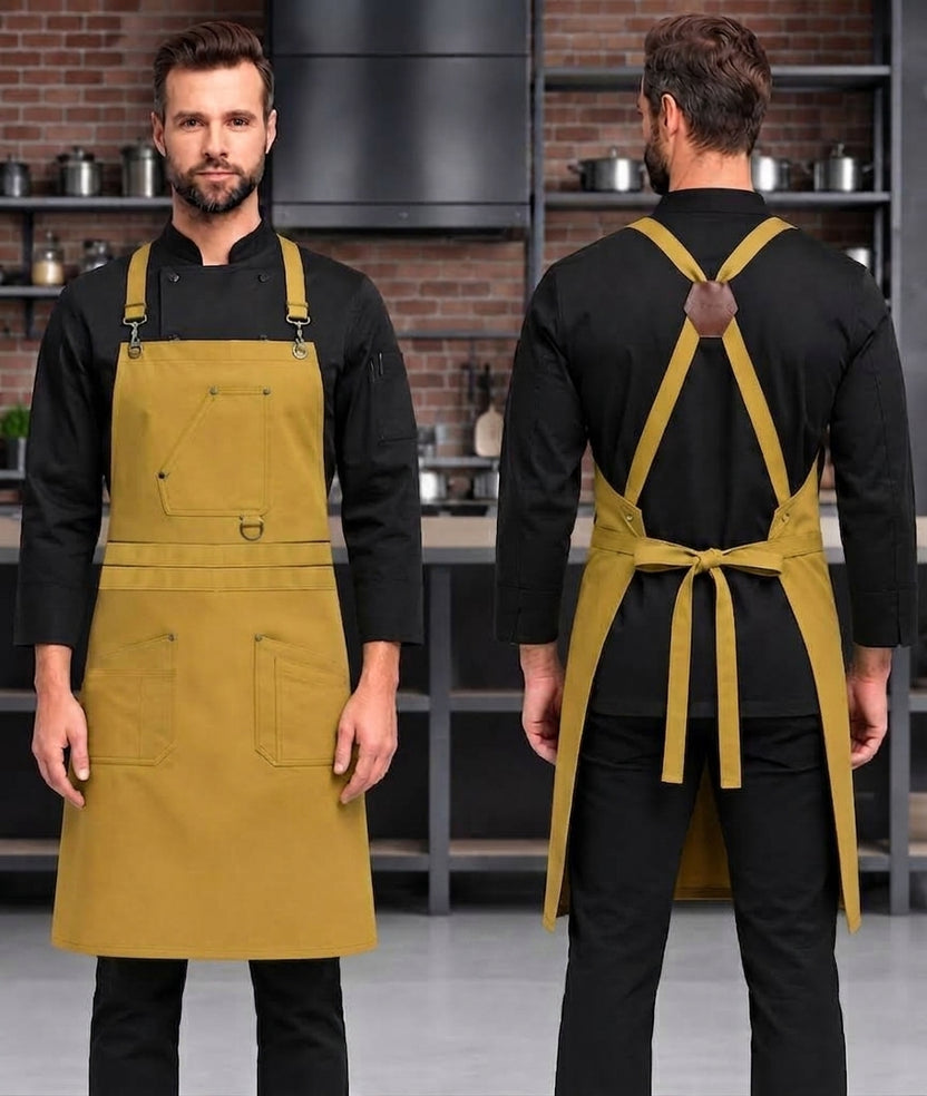 VIANNA CROSS BACK APRON