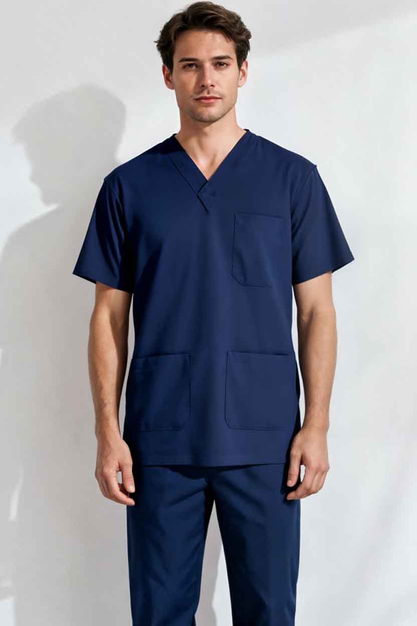 UNISEX BRITISH SCRUB SUIT / V-NECK MEDICAL SCRUB SUIT
