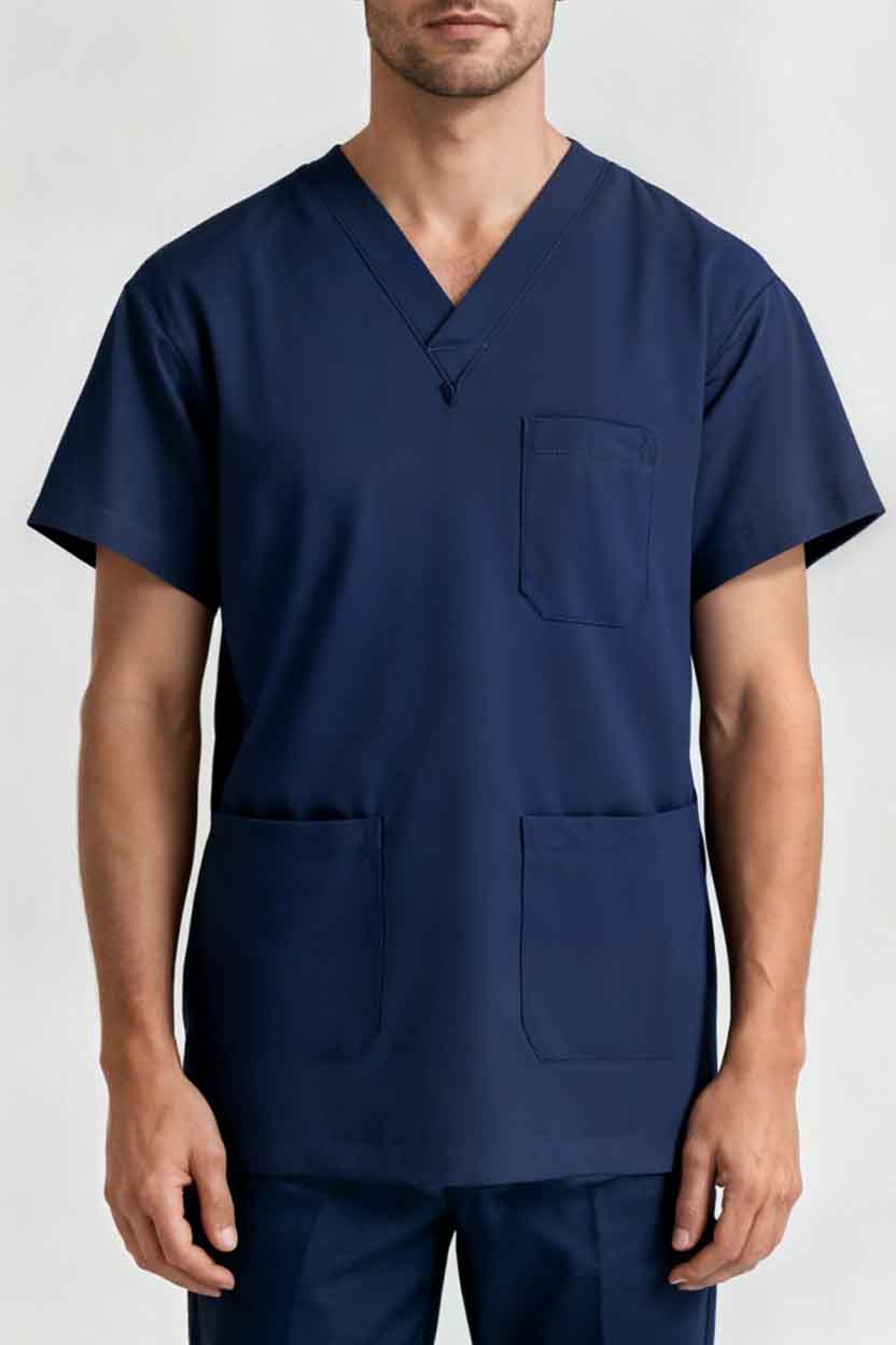 UNISEX BRITISH SCRUB SUIT / V-NECK MEDICAL SCRUB SUIT