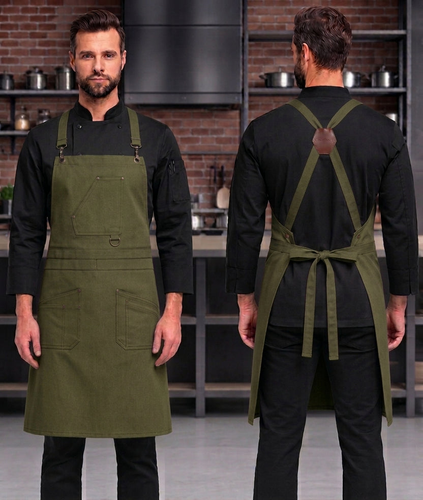 VIANNA CROSS BACK APRON