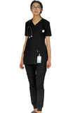 FEMALE ZIPPER ‘OSLO ‘’ SCRUB SUIT V NECK (Made in UAE)