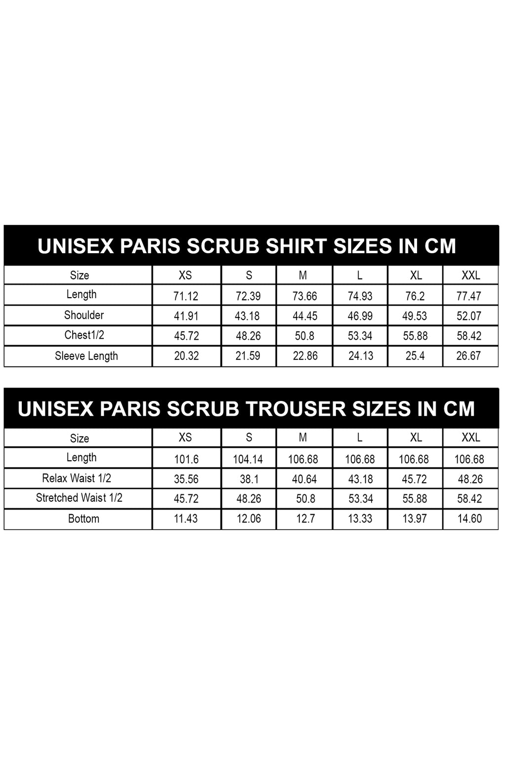 PROFESSIONAL UNISEX PARIS SCRUB SUIT / V-NECK STRETCHED PARIS SCRUB SUIT