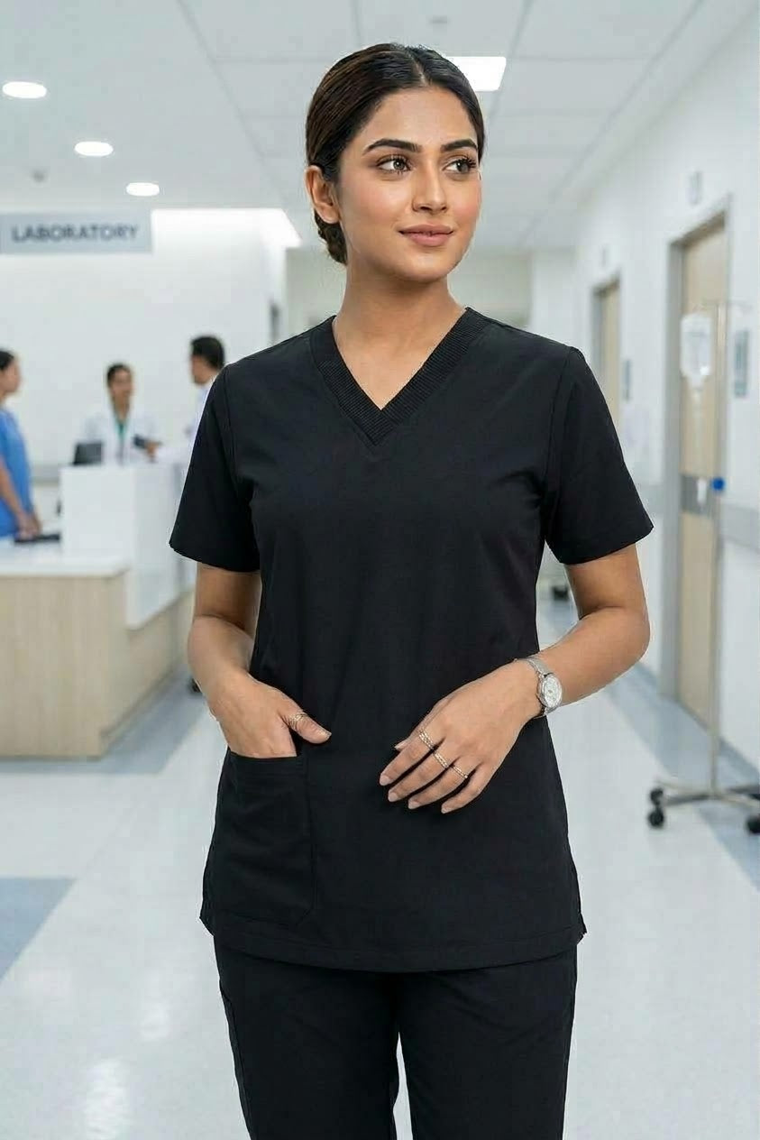 PROFESSIONAL UNISEX PARIS SCRUB SUIT / V-NECK STRETCHED PARIS SCRUB SUIT