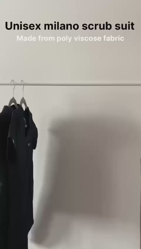 PROFESSIONAL UNISEX MILANO SCRUB SUIT / FUNCTIONAL V-NECKLINE MILANO SCRUB SUIT