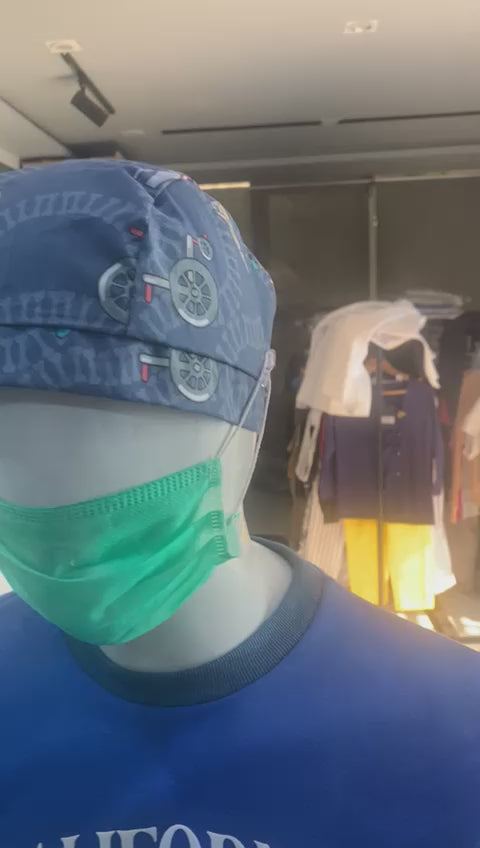PROFESSIONAL UNISEX PRINTED SCRUB CAP / PLAYFUL PRINTS SCRUB CAP