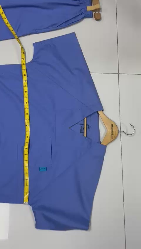 PROFESSIONAL UNISEX GERMAN SCRUB SUIT / OVERLAP V-NECK GERMAN SCRUB SUIT