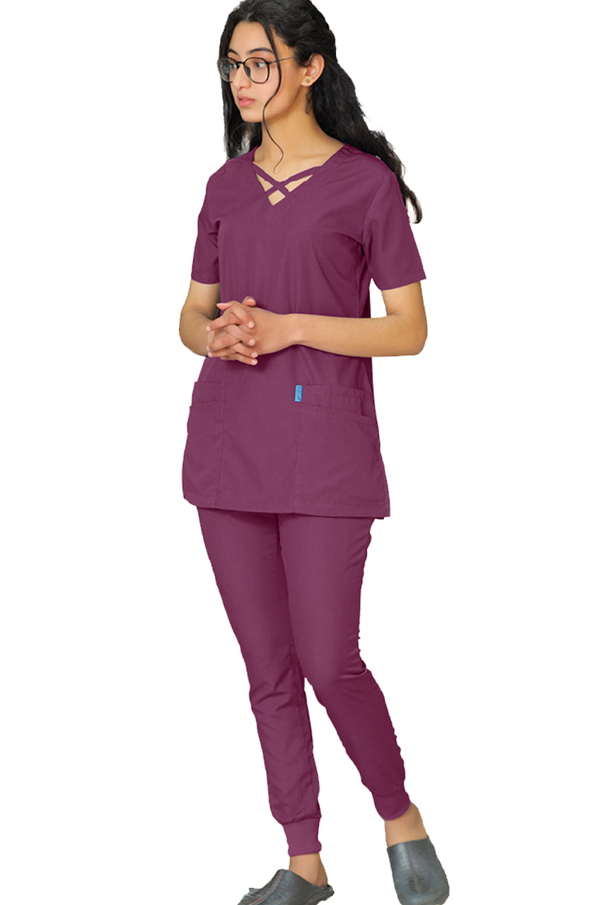 FEMALE CROSS LONDON SCRUB SUIT (COMBO OF 2 SCRUB SETS)