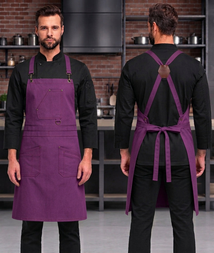 VIANNA CROSS BACK APRON