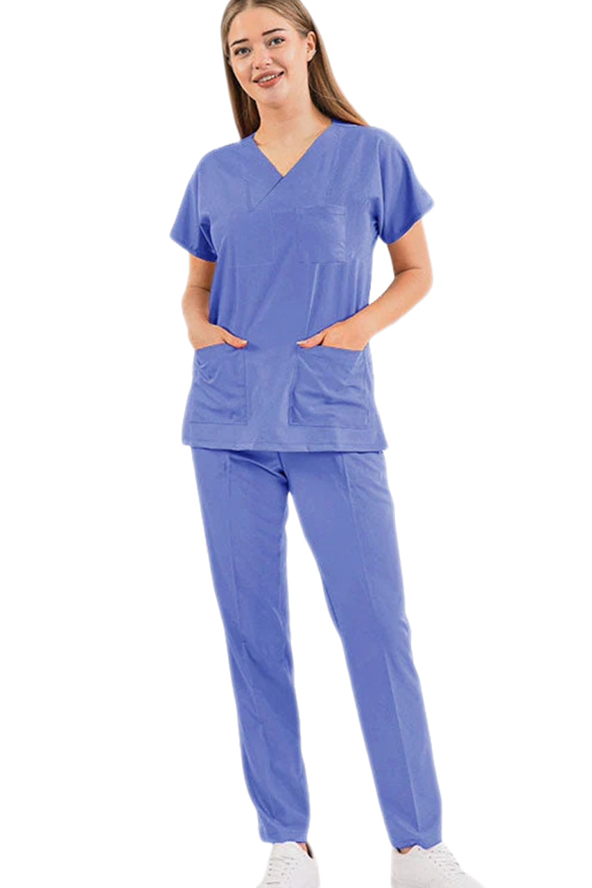 PROFESSIONAL UNISEX SWISS SCRUB SUIT / REVERSIBLE V-NECK SWISS SCRUB SUIT