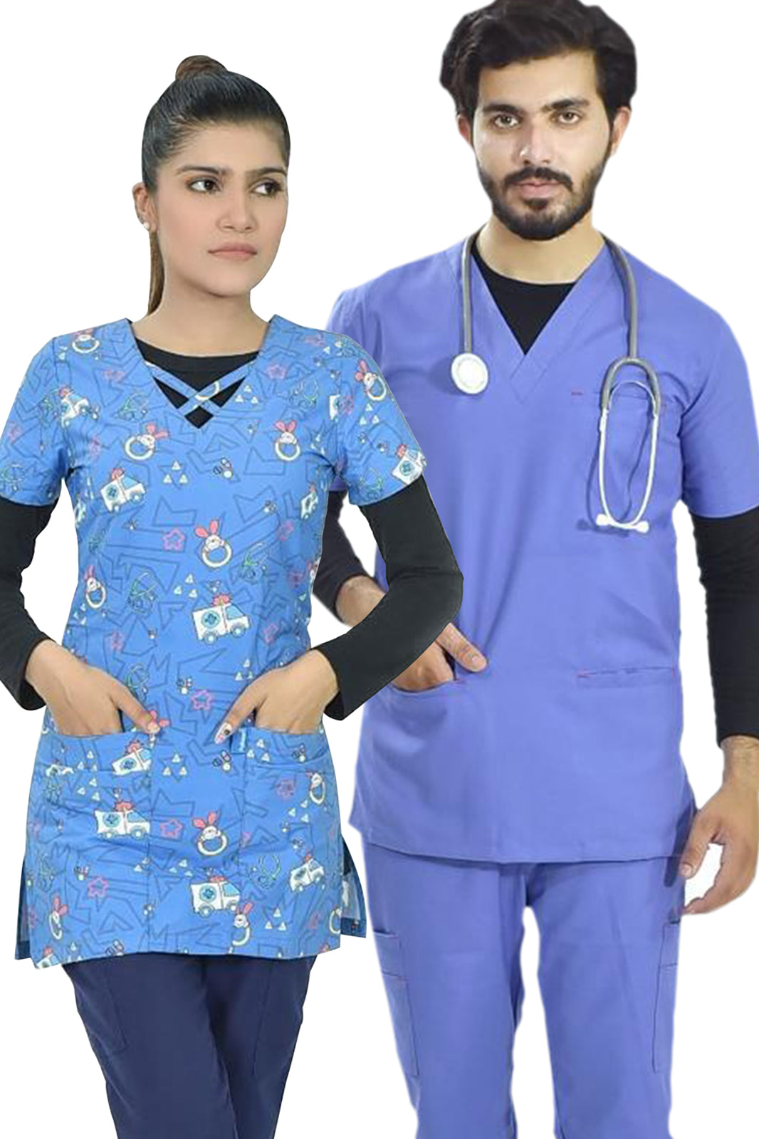 PROFESSIONAL UNISEX UNDER SCRUB T-SHIRT / BASE LAYER UNDER SCRUB T-SHIRT