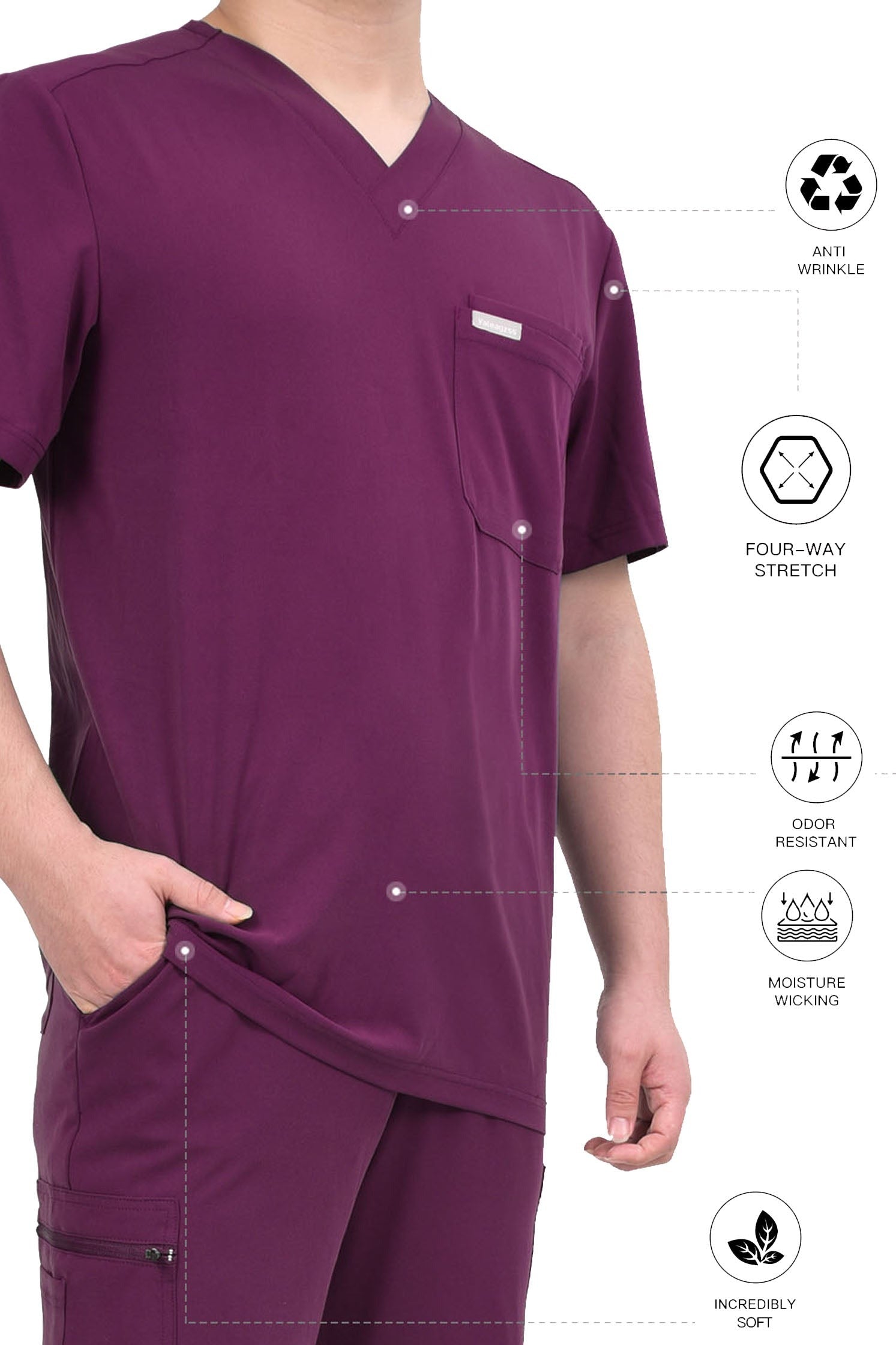 PROFESSIONAL UNISEX VALENCY STYLE SCRUB SUIT / PRO-FIT VALENCY SCRUB SUIT