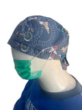 PROFESSIONAL UNISEX PRINTED SCRUB CAP / PLAYFUL PRINTS SCRUB CAP